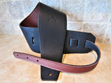 Elite Series: 4 Inch Wide Leather Backed Guitar Straps