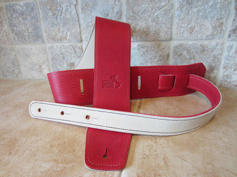red guitar straps