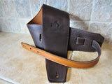 Elite Series: 4 Inch Wide Leather Backed Guitar Straps