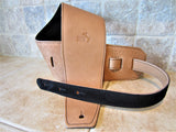 4 Inch Wide Sunrise Leather Guitar Straps